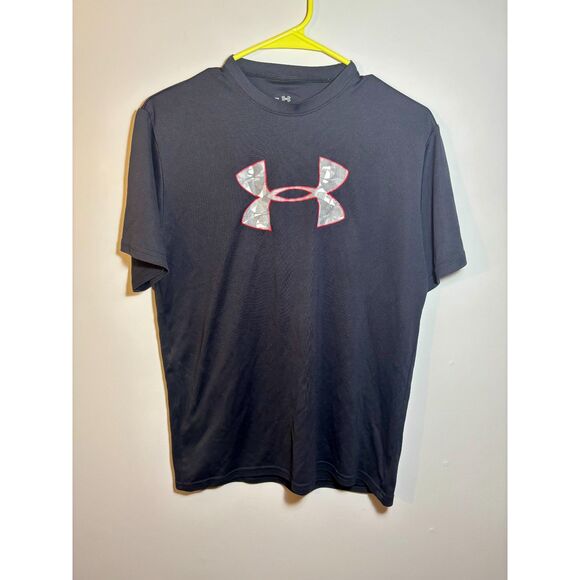 Under Armour Men’s HeatGear Black Short Sleeve T-Shirt Size Small Performance - Picture 1 of 5